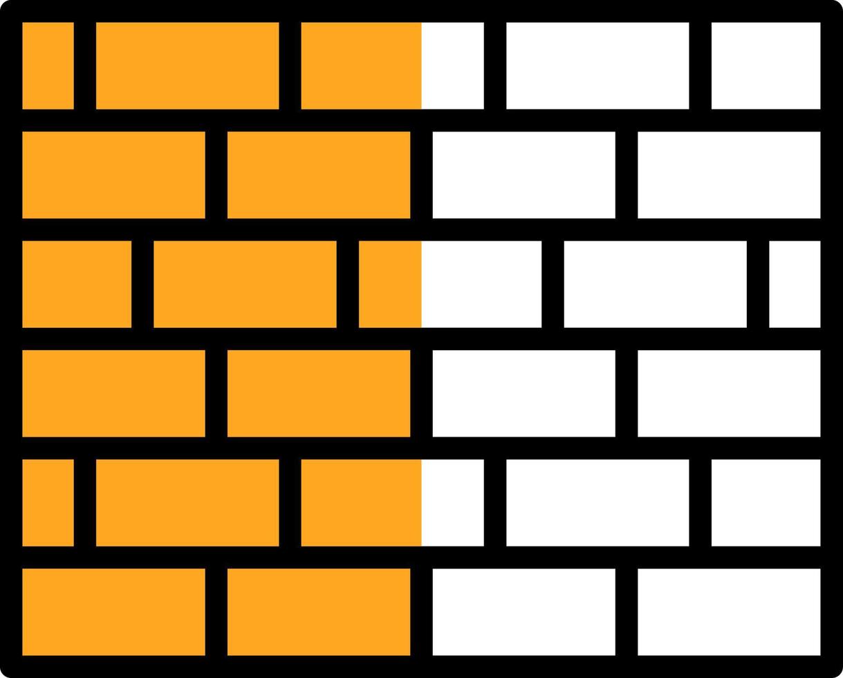 Brickwall Vector Icon Design