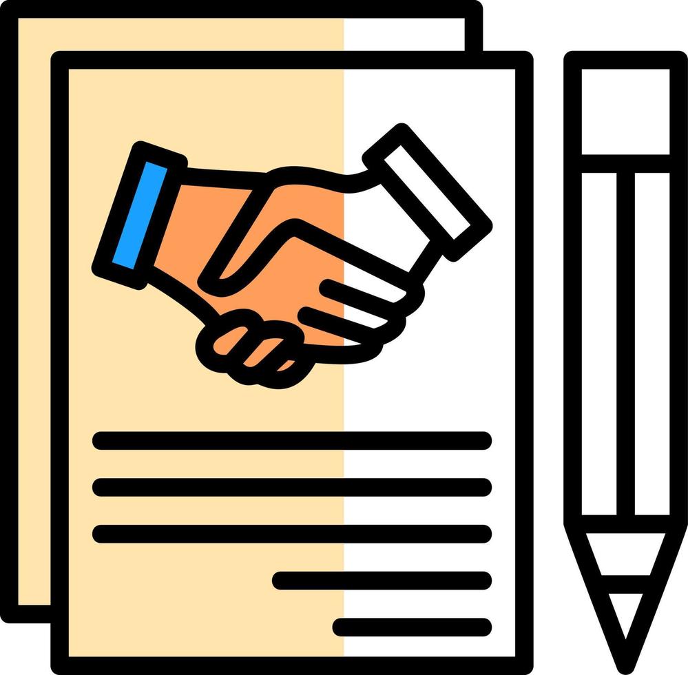 Agreement Vector Icon Design