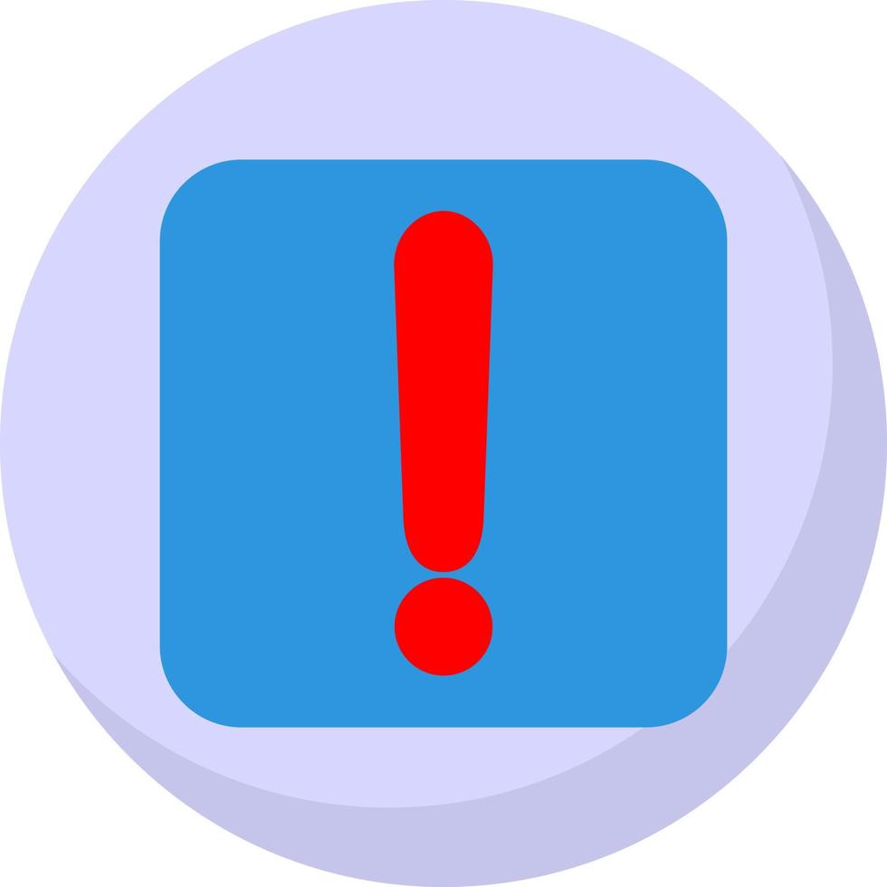 Exclamation Vector Icon Design
