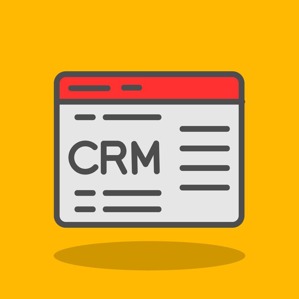 Crm Vector Icon Design