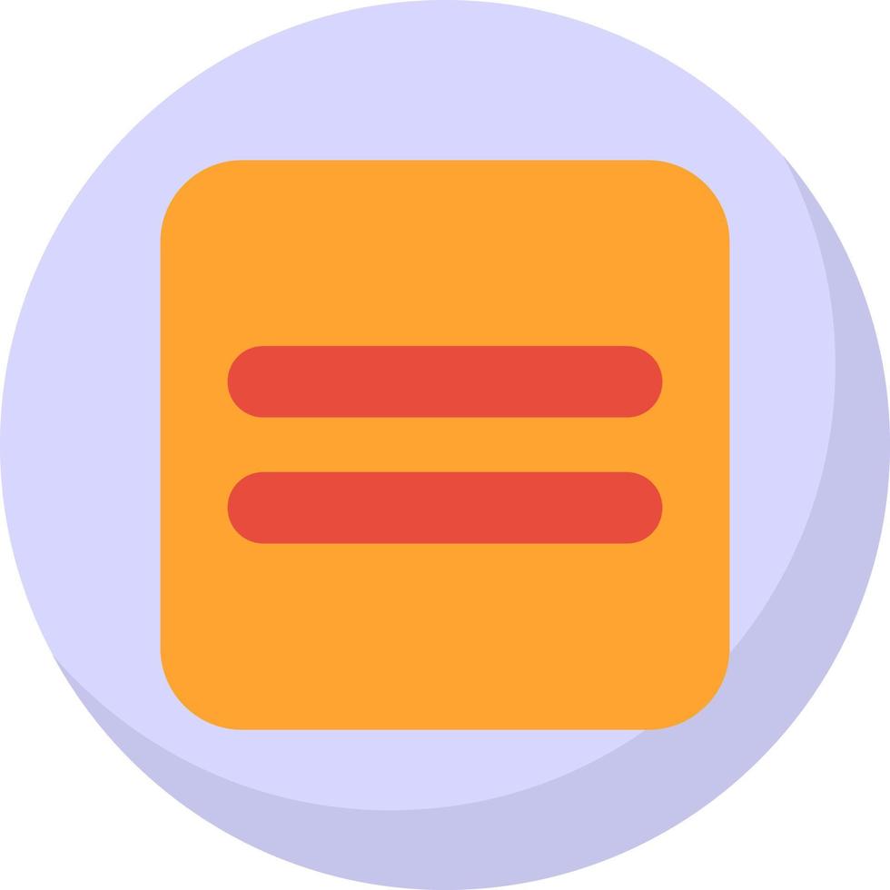 Equals Vector Icon Design