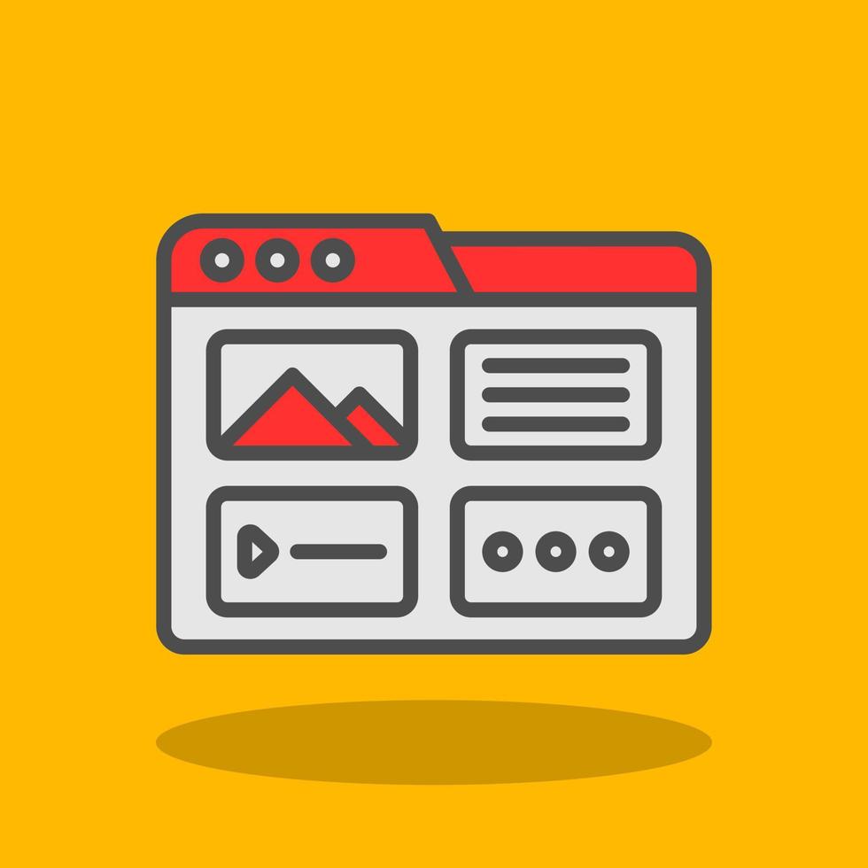 Content Marketing Vector Icon Design