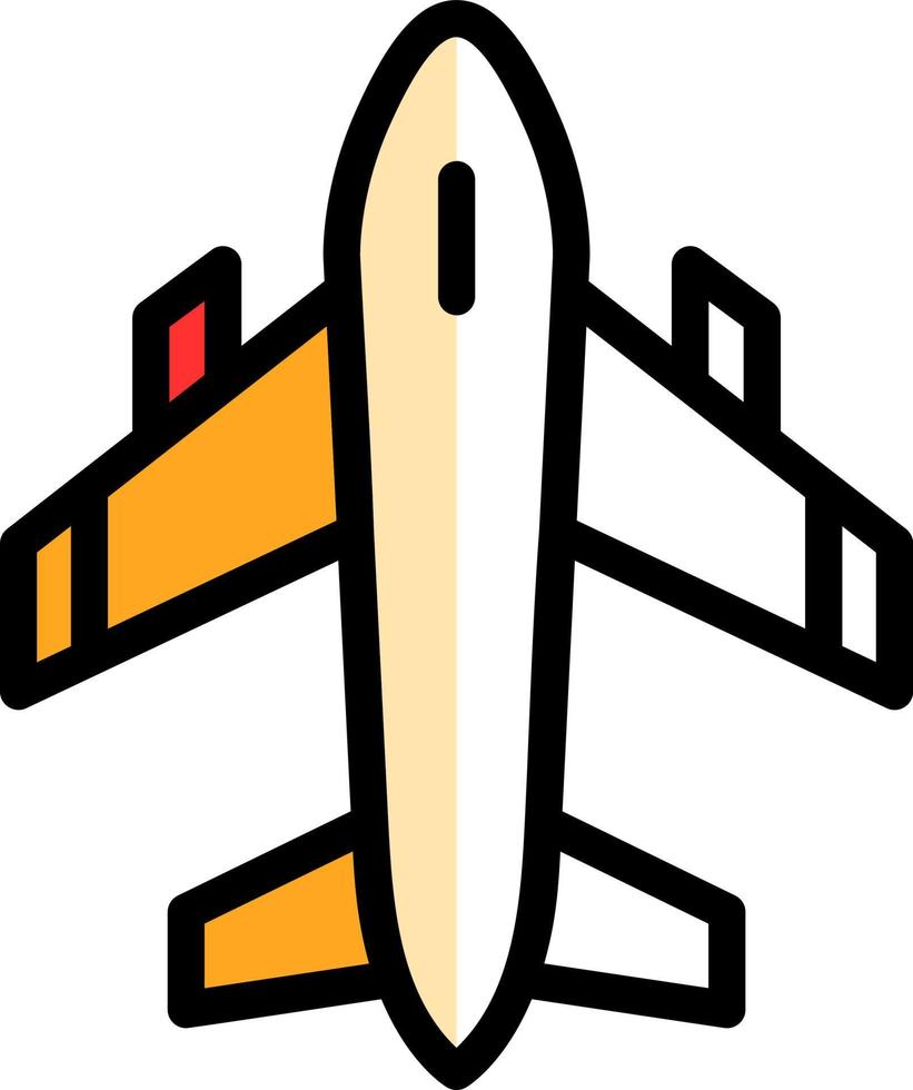 diseño de icono de vector de avión