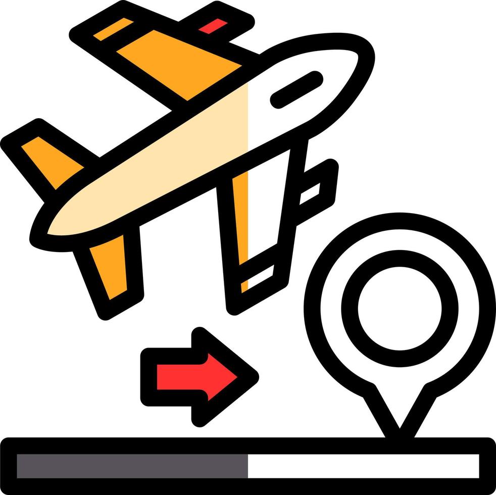 Domestic FLights Vector Icon Design