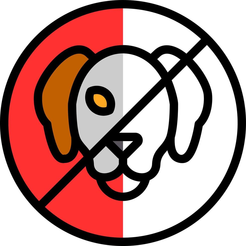 No Pets Vector Icon Design