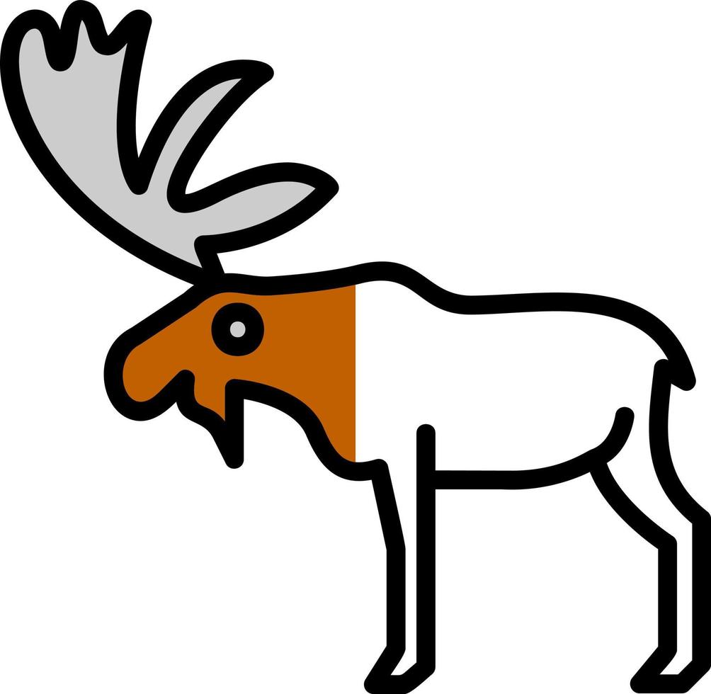 diseño de icono de vector de alces