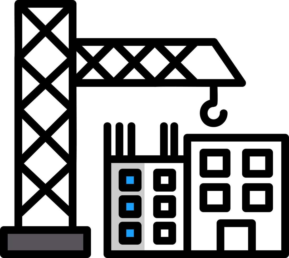 Construction Site Vector Icon Design