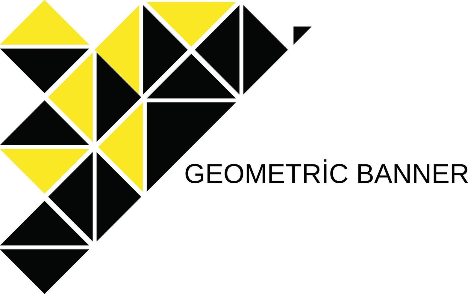 Vector modern geometric banner