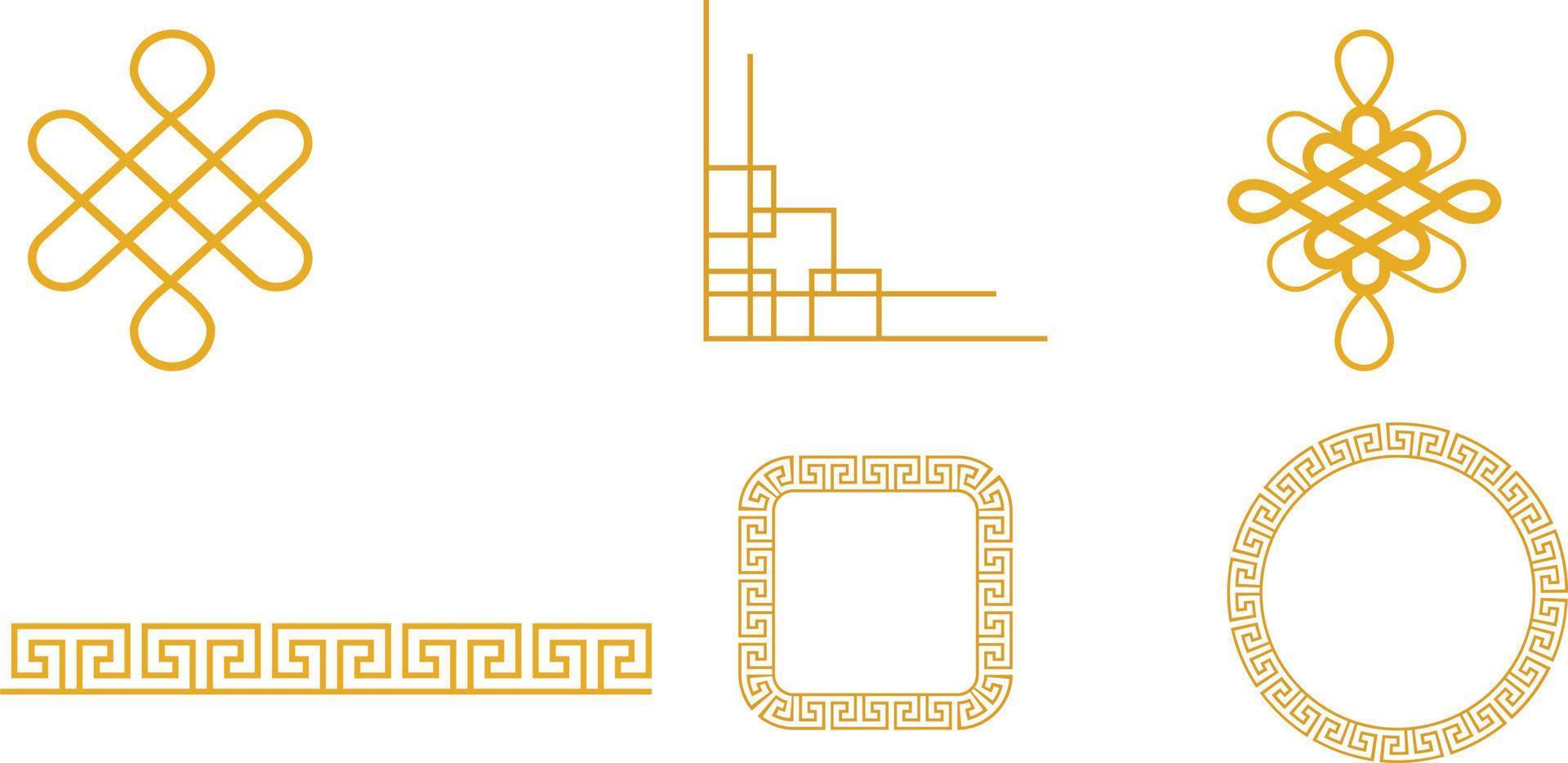 Oriantel  pattern set vector