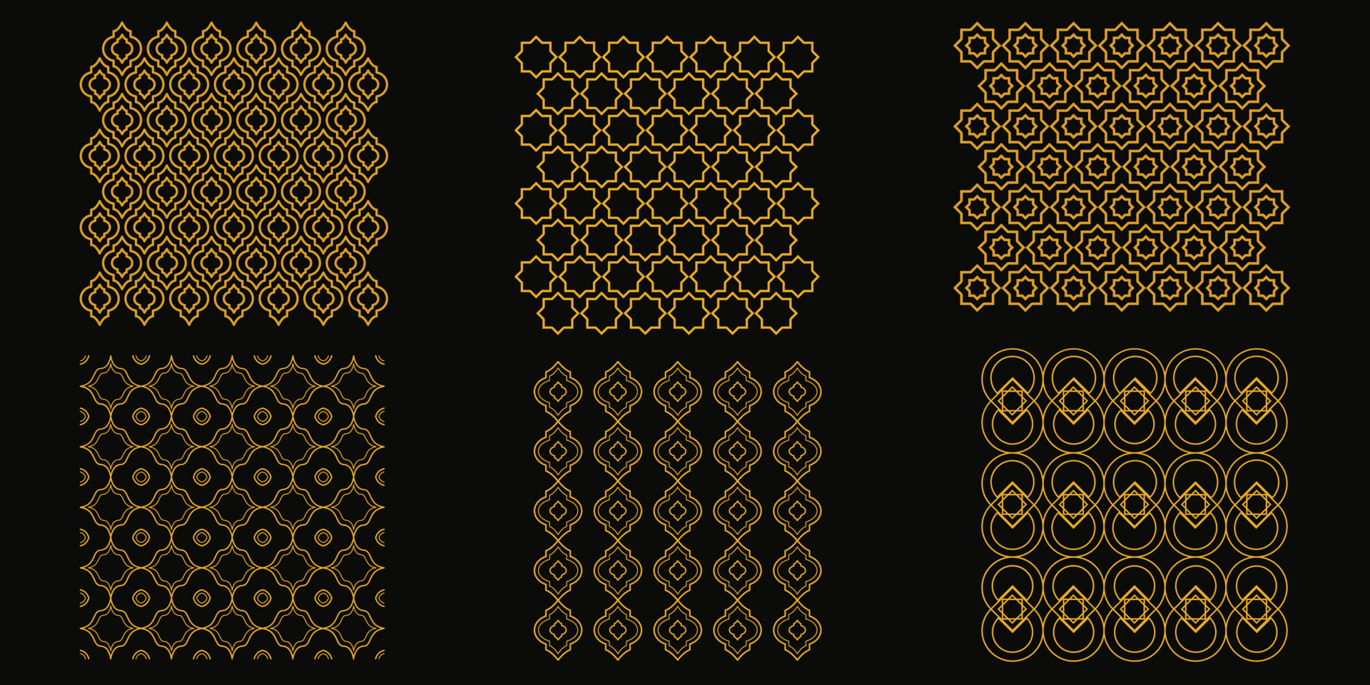 vector pattern set 21258823 Vector Art at Vecteezy