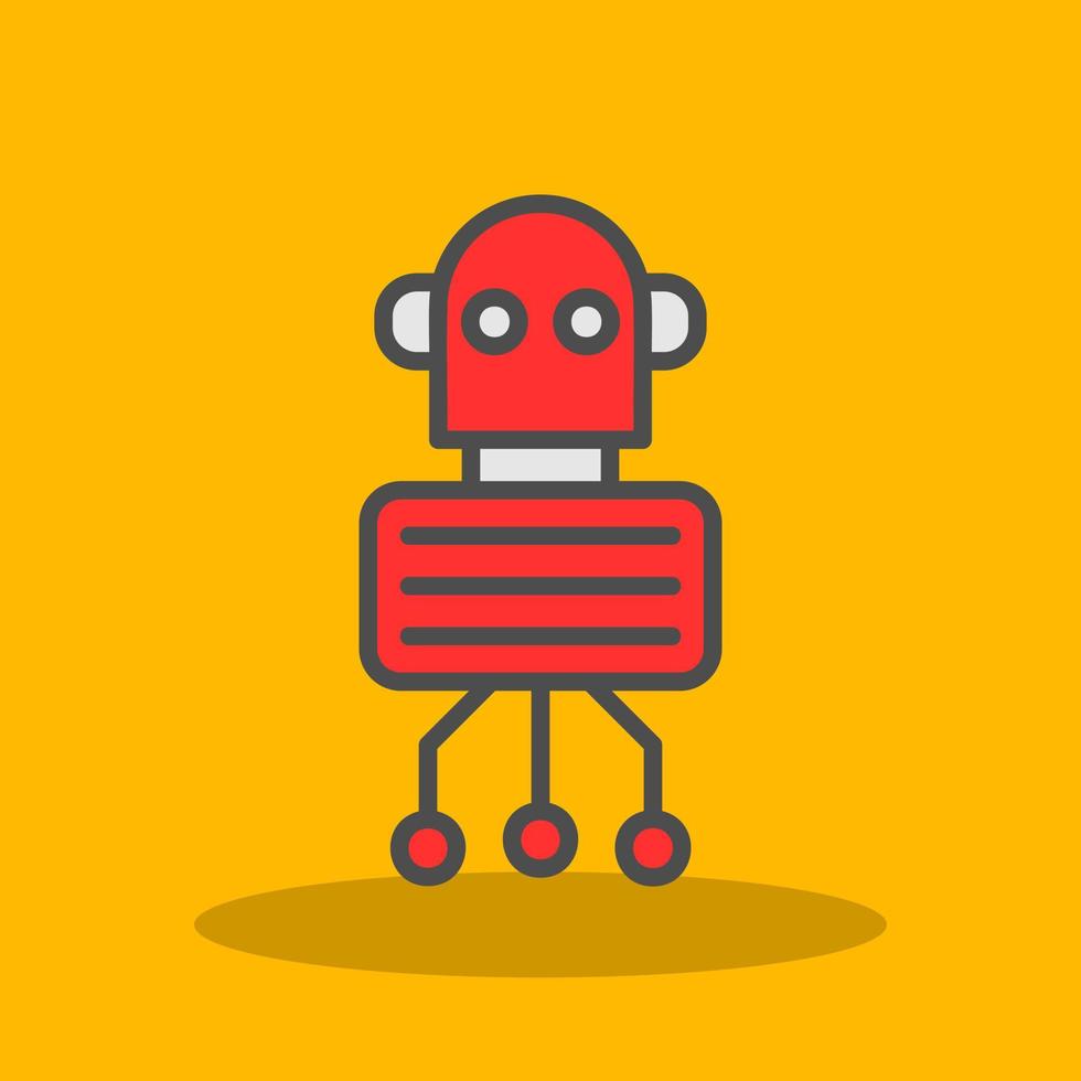 Nano Robot Vector Icon Design