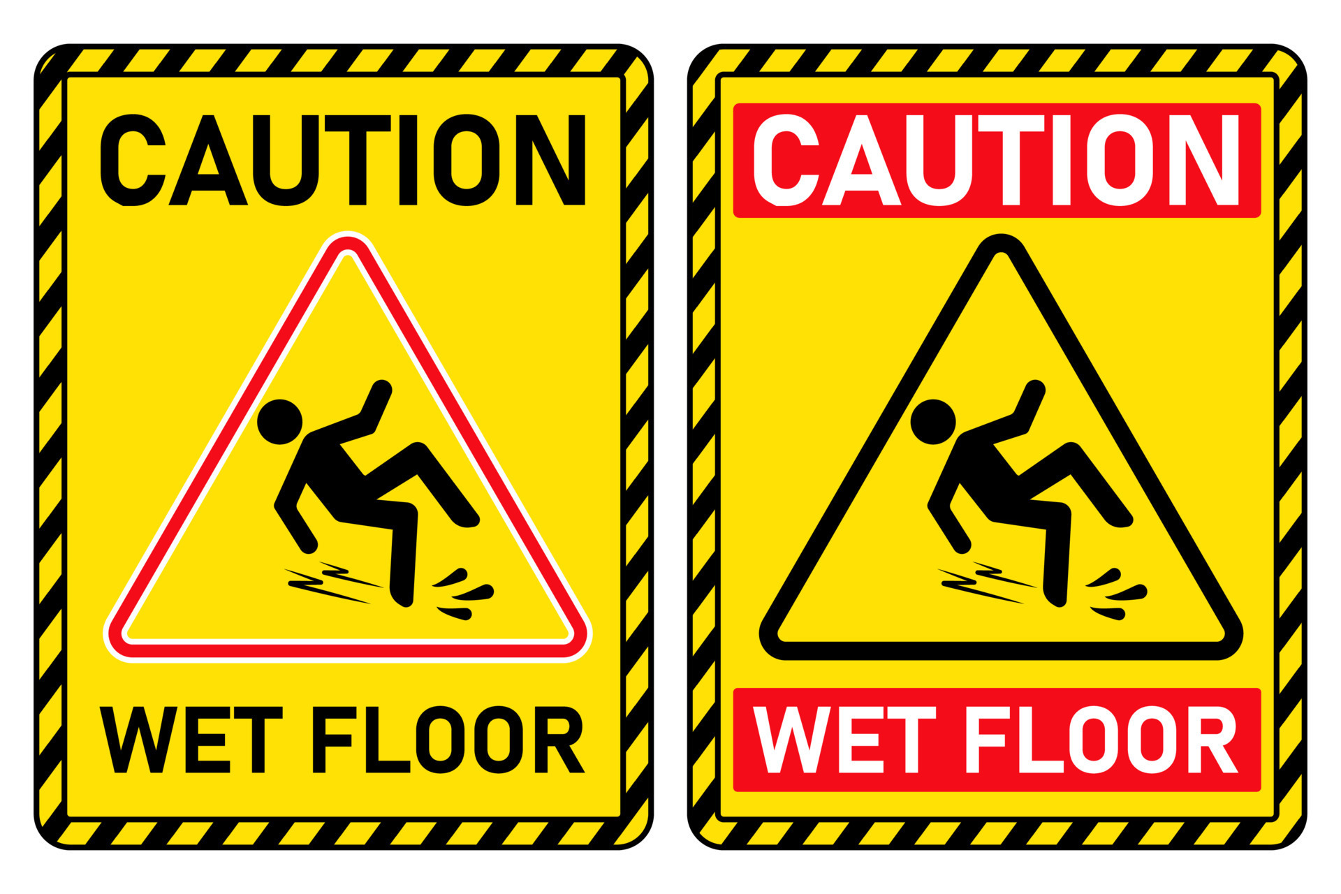 Caution Wet Floor Sign Template