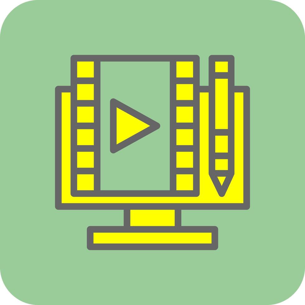 Video Editing Vector Icon Design