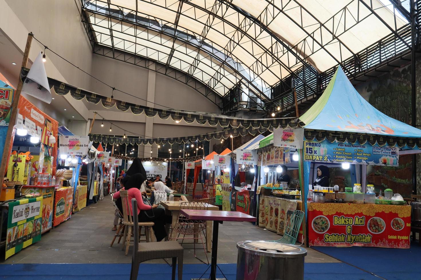 Food court at the food festival photo