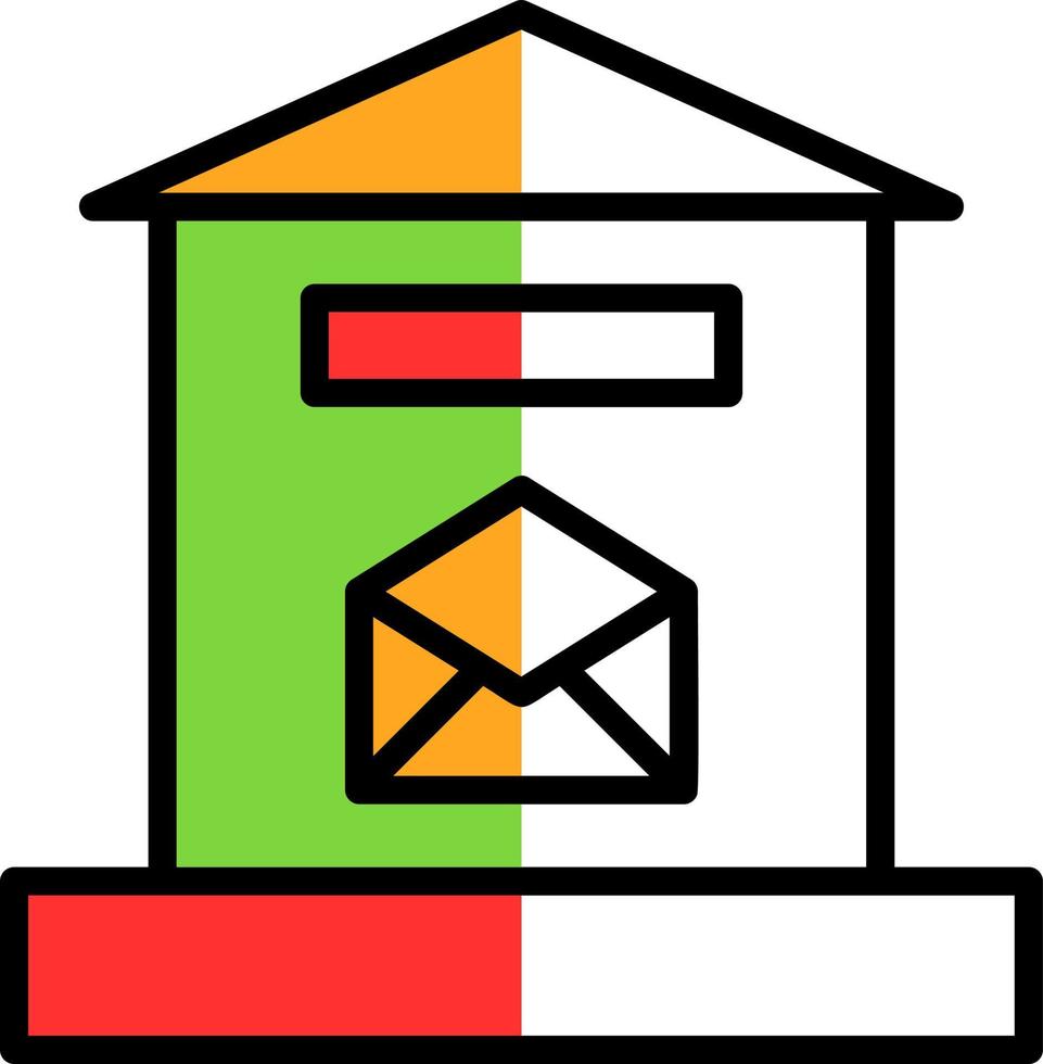Letter Box Vector Icon Design