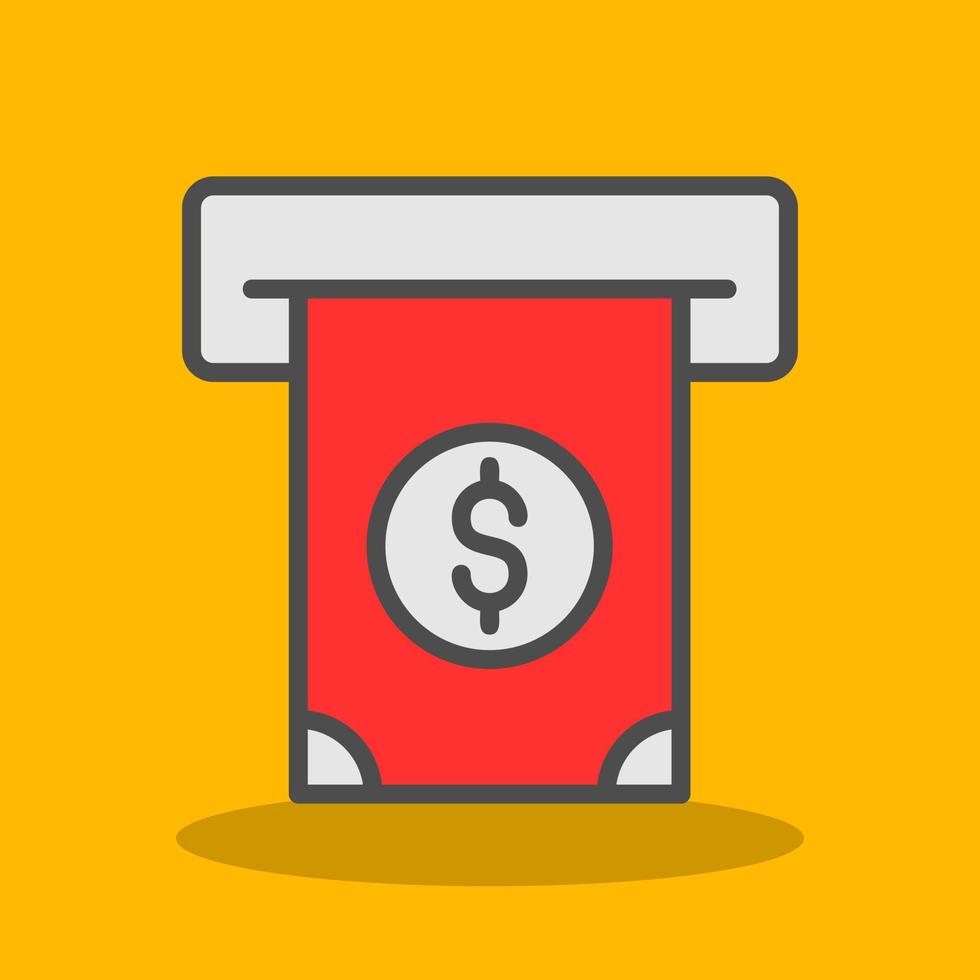 Cash Withdrawal Vector Icon Design