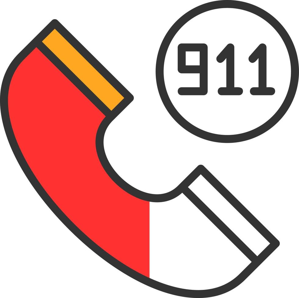 911 Vector Icon Design