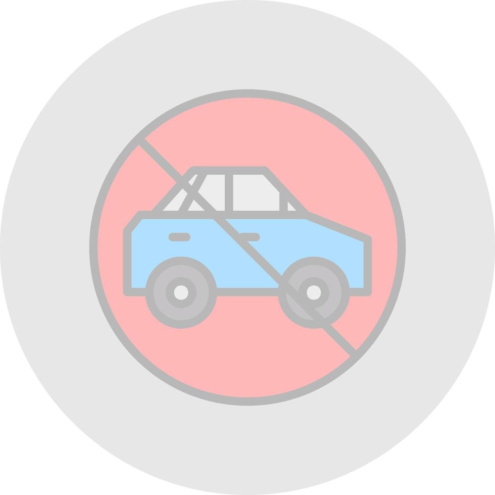 No Travelling Vector Icon Design