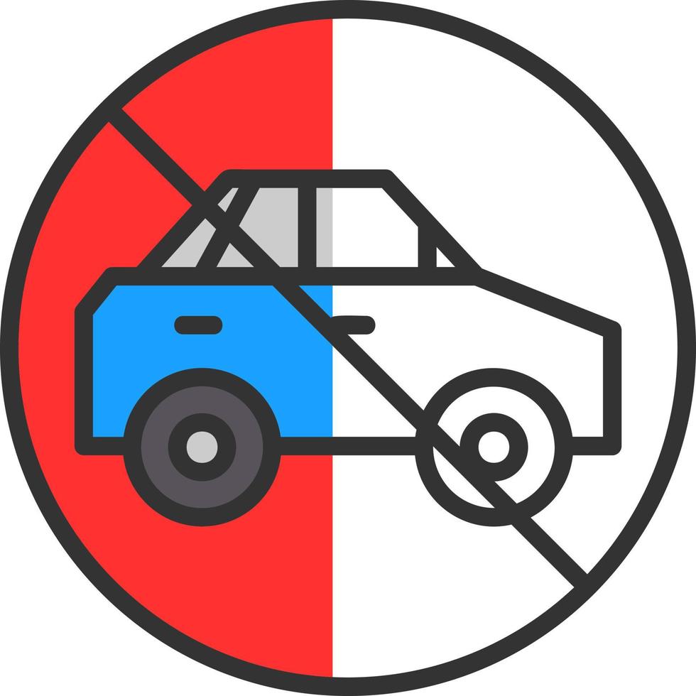 No Travelling Vector Icon Design