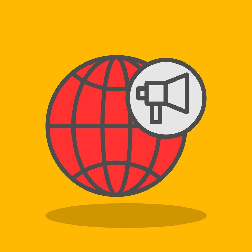 diseño de icono de vector de marketing global