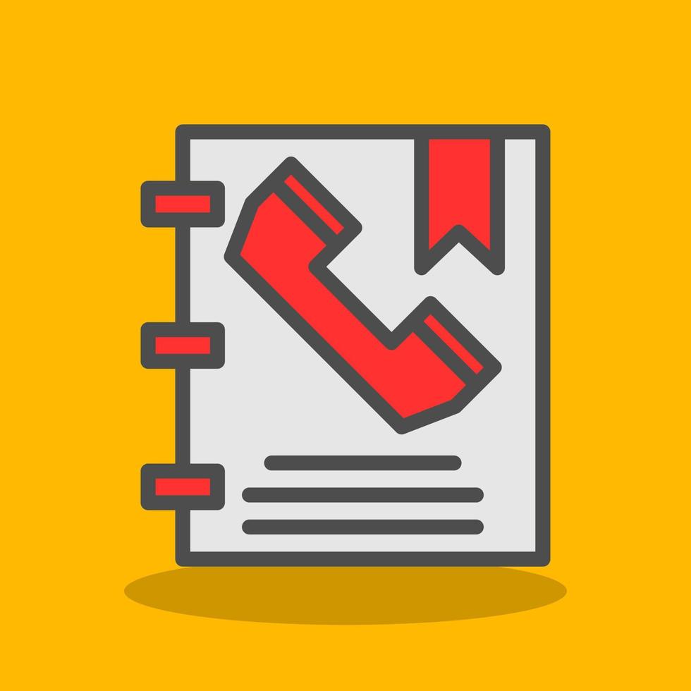 Phone Book Vector Icon Design