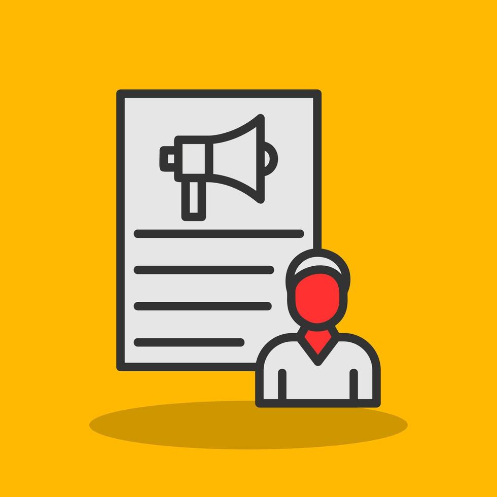 Hr Marketing Vector Icon Design