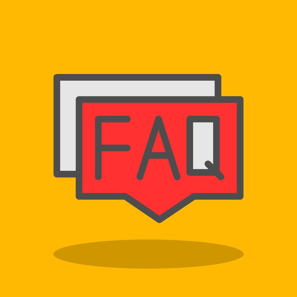 Faq Vector Icon Design