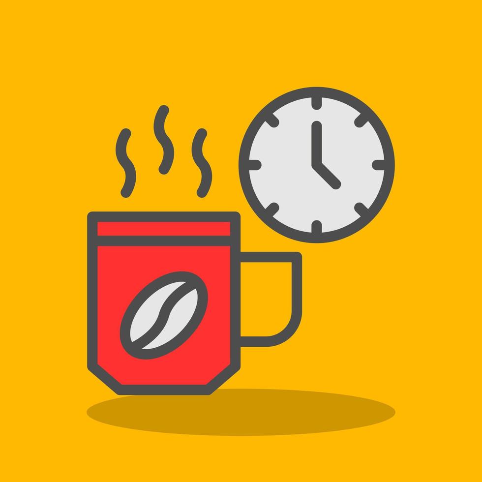 Coffee Break Vector Icon Design