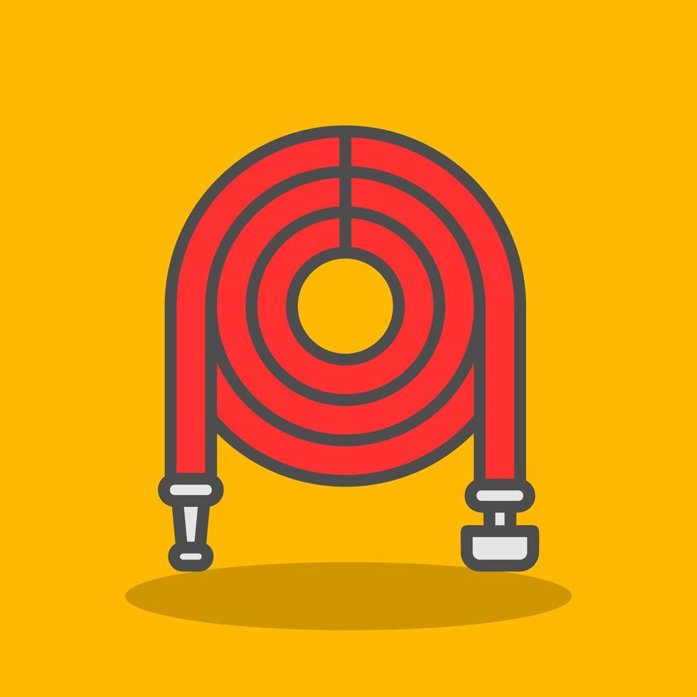 Garden Hose Vector Icon Design