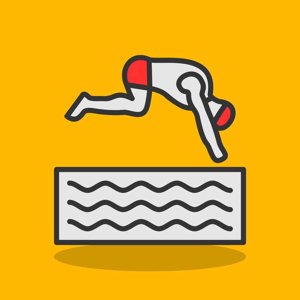 Freediving Vector Icon Design