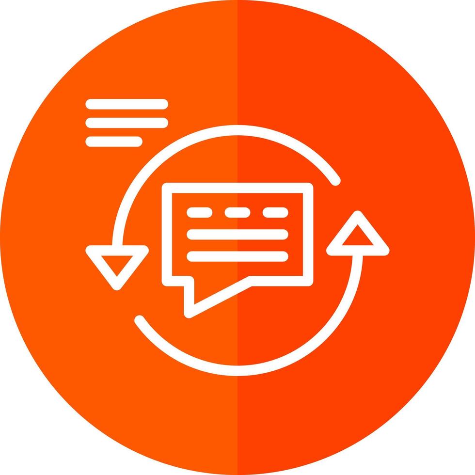 Feedback Loop Vector Icon Design