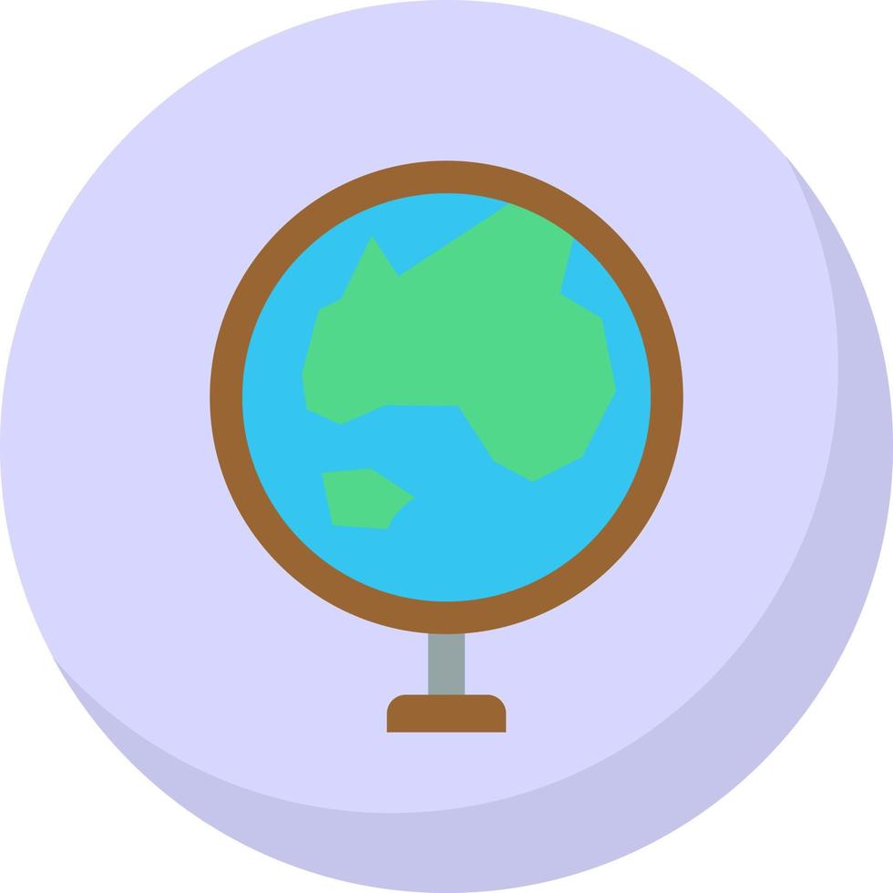 Globe Asia Vector Icon Design