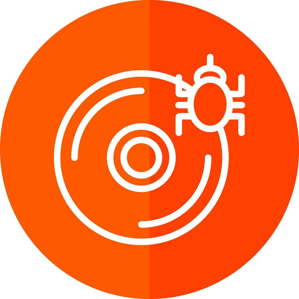 CD Virus Vector Icon Design