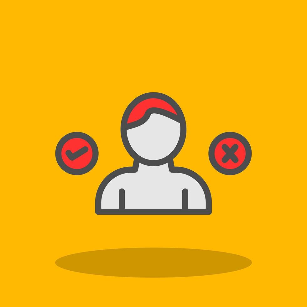 Decision Making Vector Icon Design