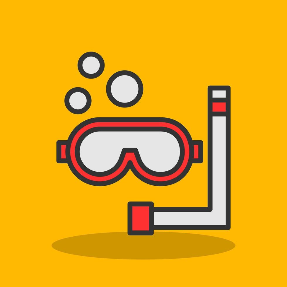 diseño de icono de vector de snorkel