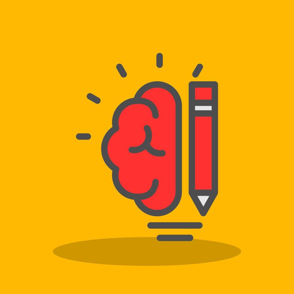 Creative Brain Vector Icon Design