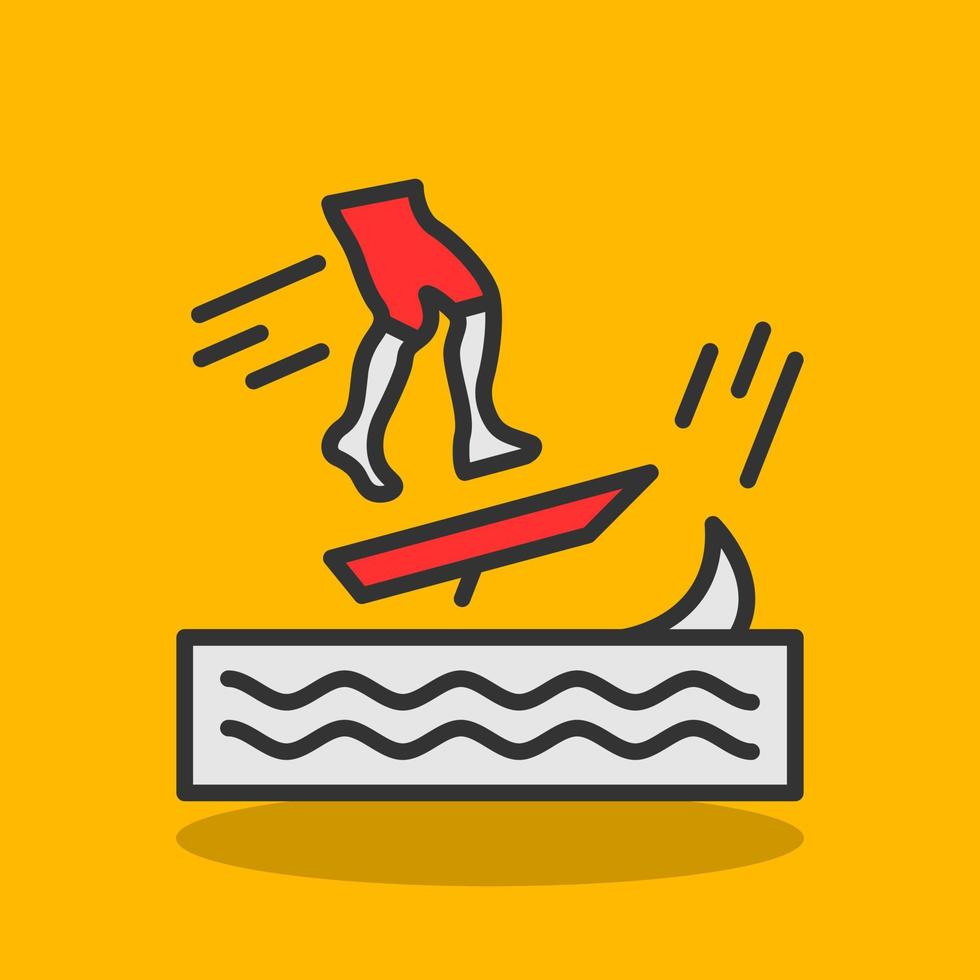 Skimboarding Vector Icon Design