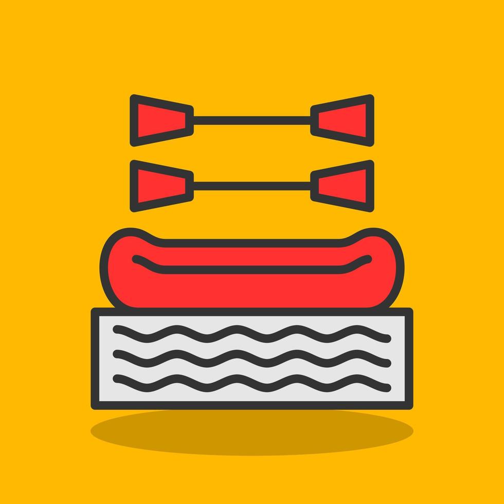 Rafting Vector Icon Design