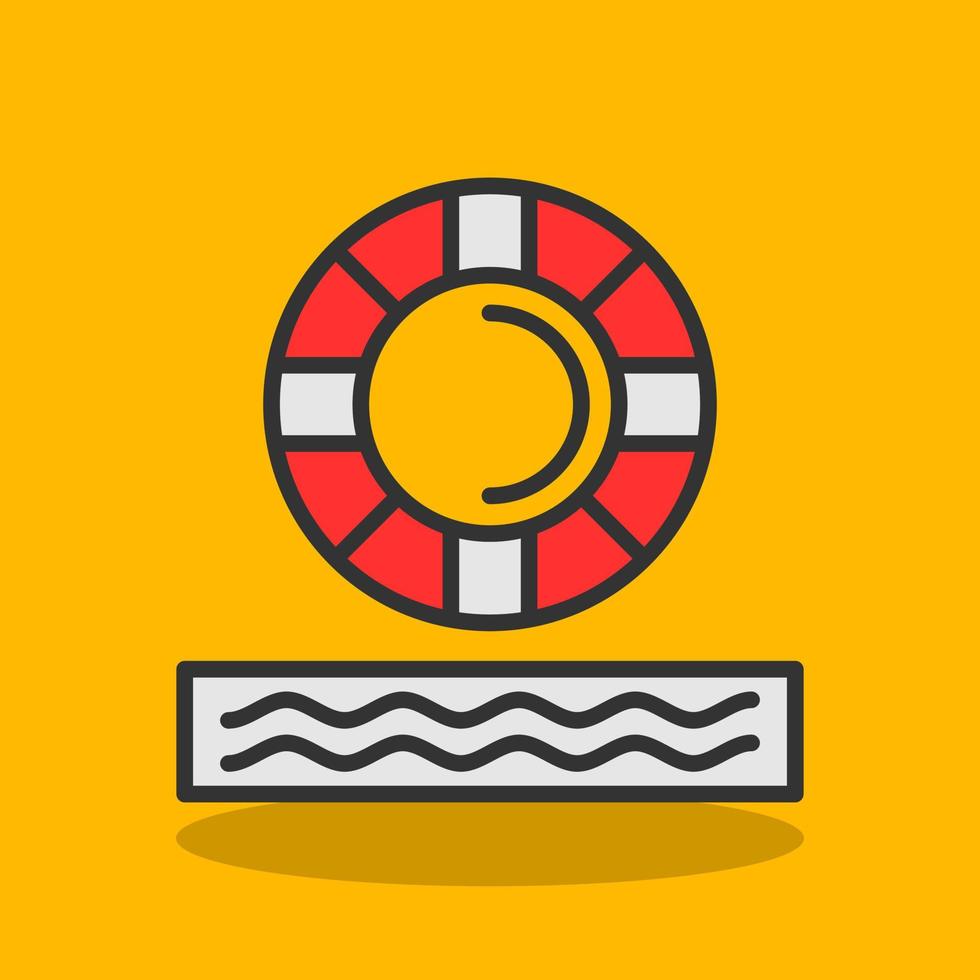 Lifebuoy Vector Icon Design