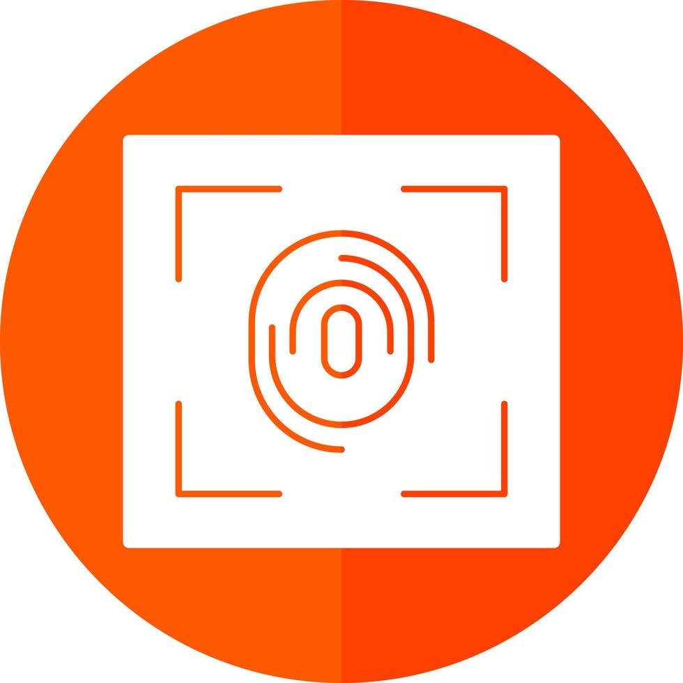 Fingerprint Scanner Vector Icon Design