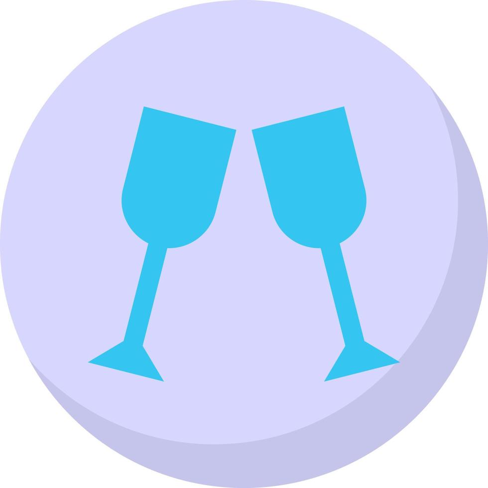 Glass Cheers Vector Icon Design