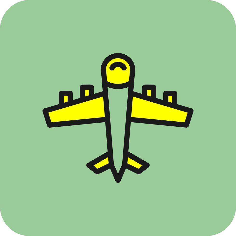 diseño de icono de vector de avión