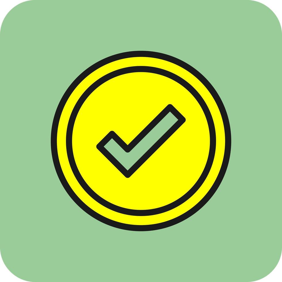 Checked Vector Icon Design