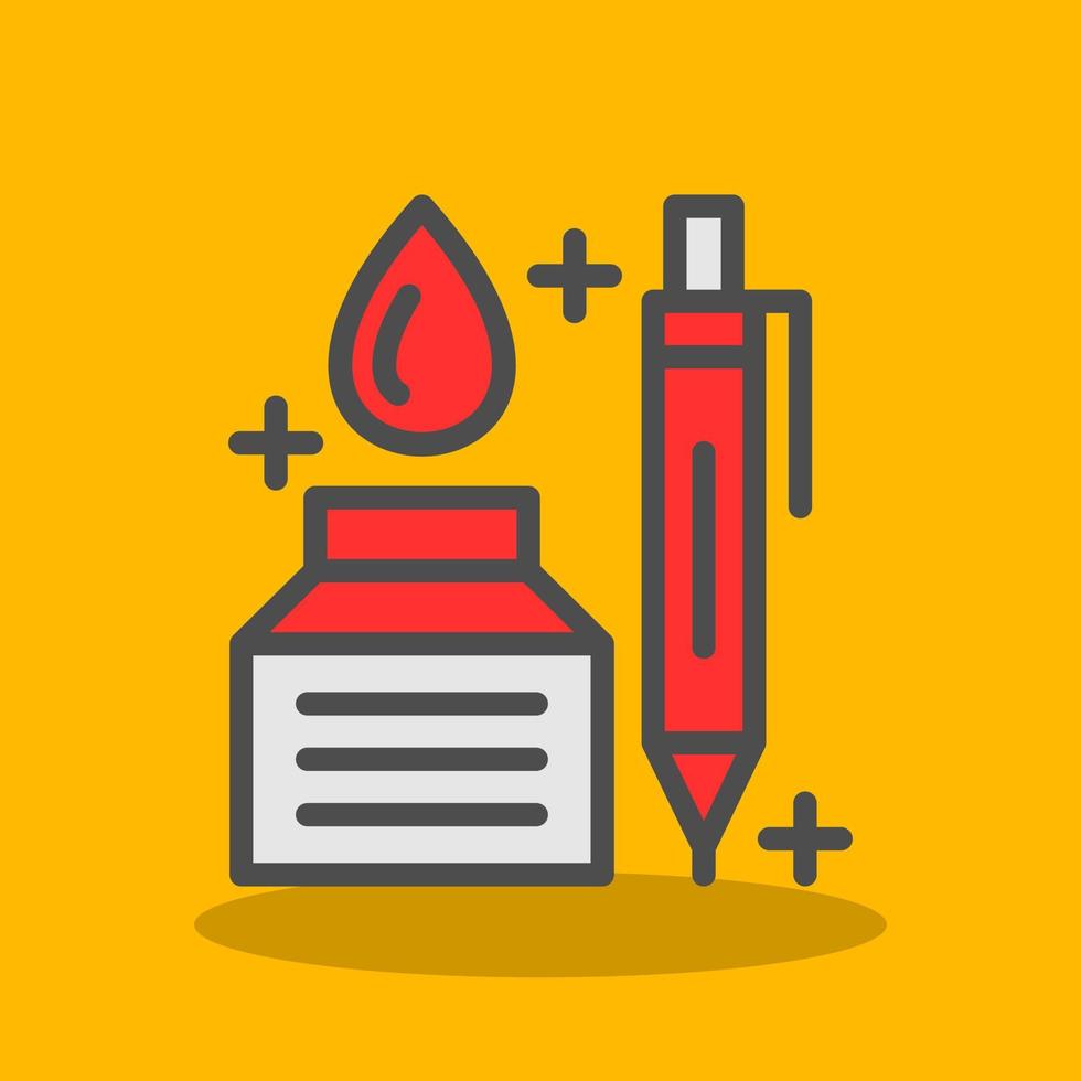 Pen And Ink Vector Icon Design