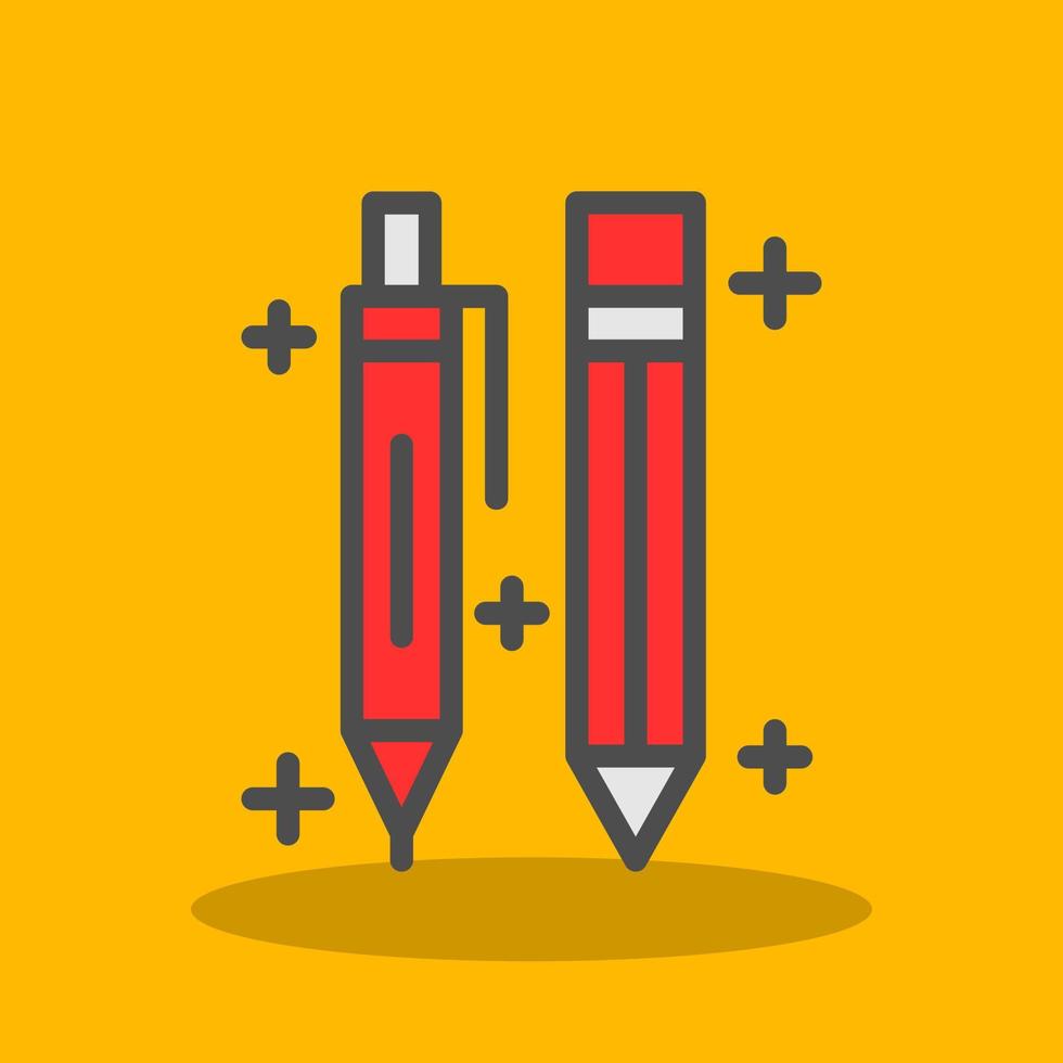 Pen And Pencil Vector Icon Design