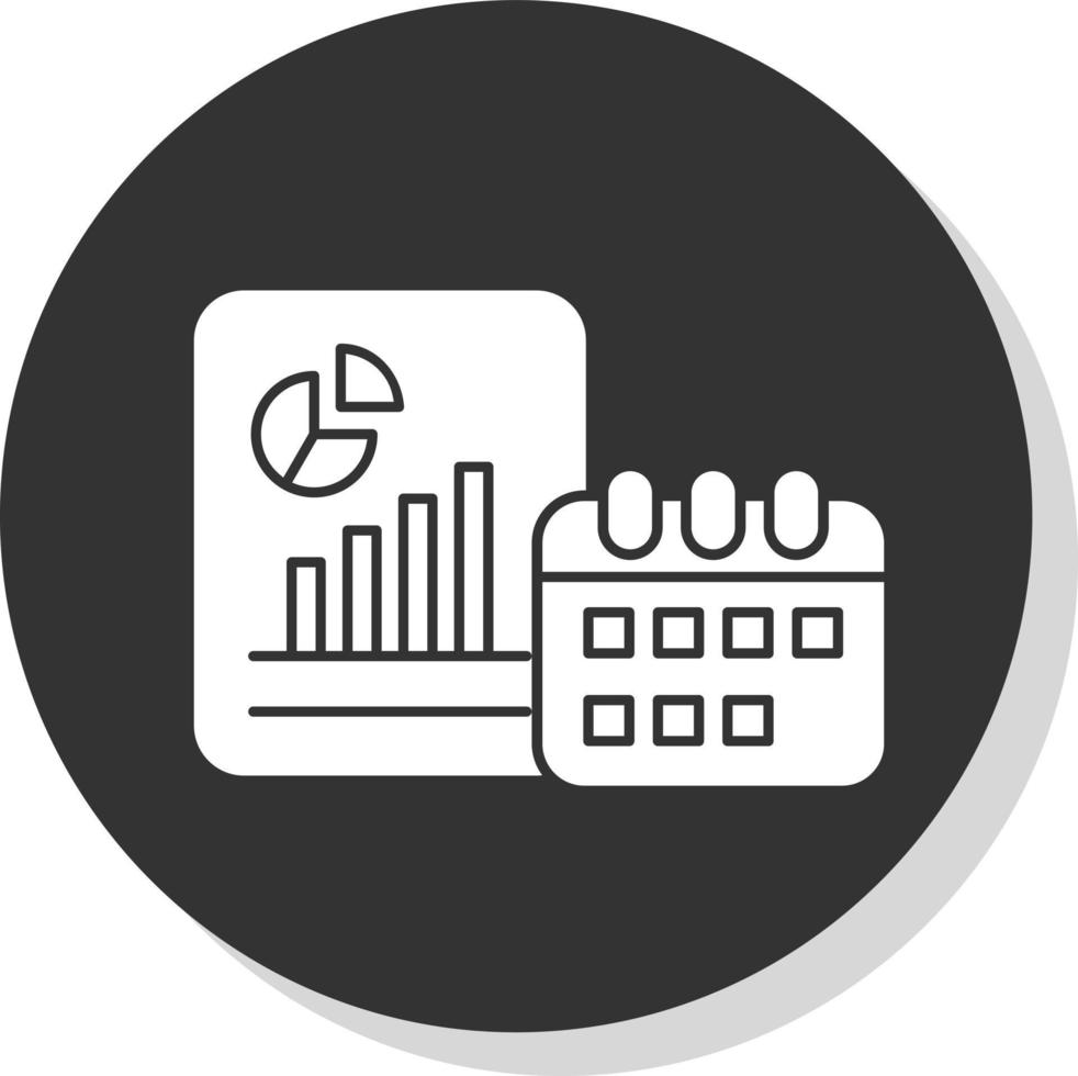Yearly Report Vector Icon Design