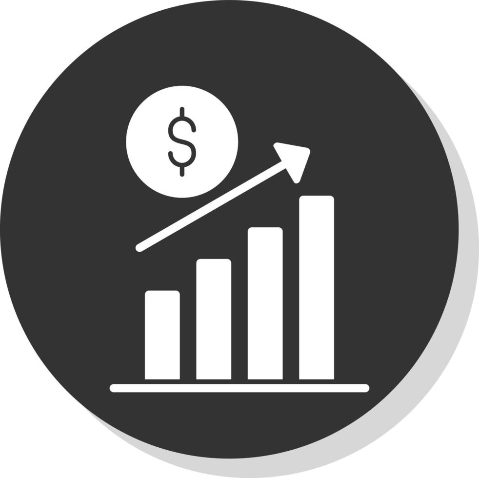 Revenue Increase Vector Icon Design