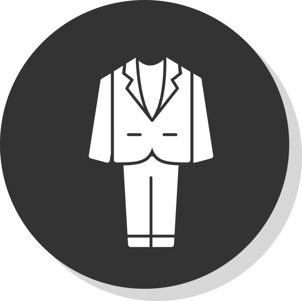 Wedding Men Suit Vector Icon Design