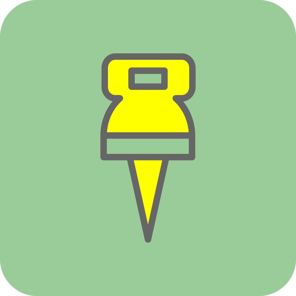 Push Pin Vector Icon Design