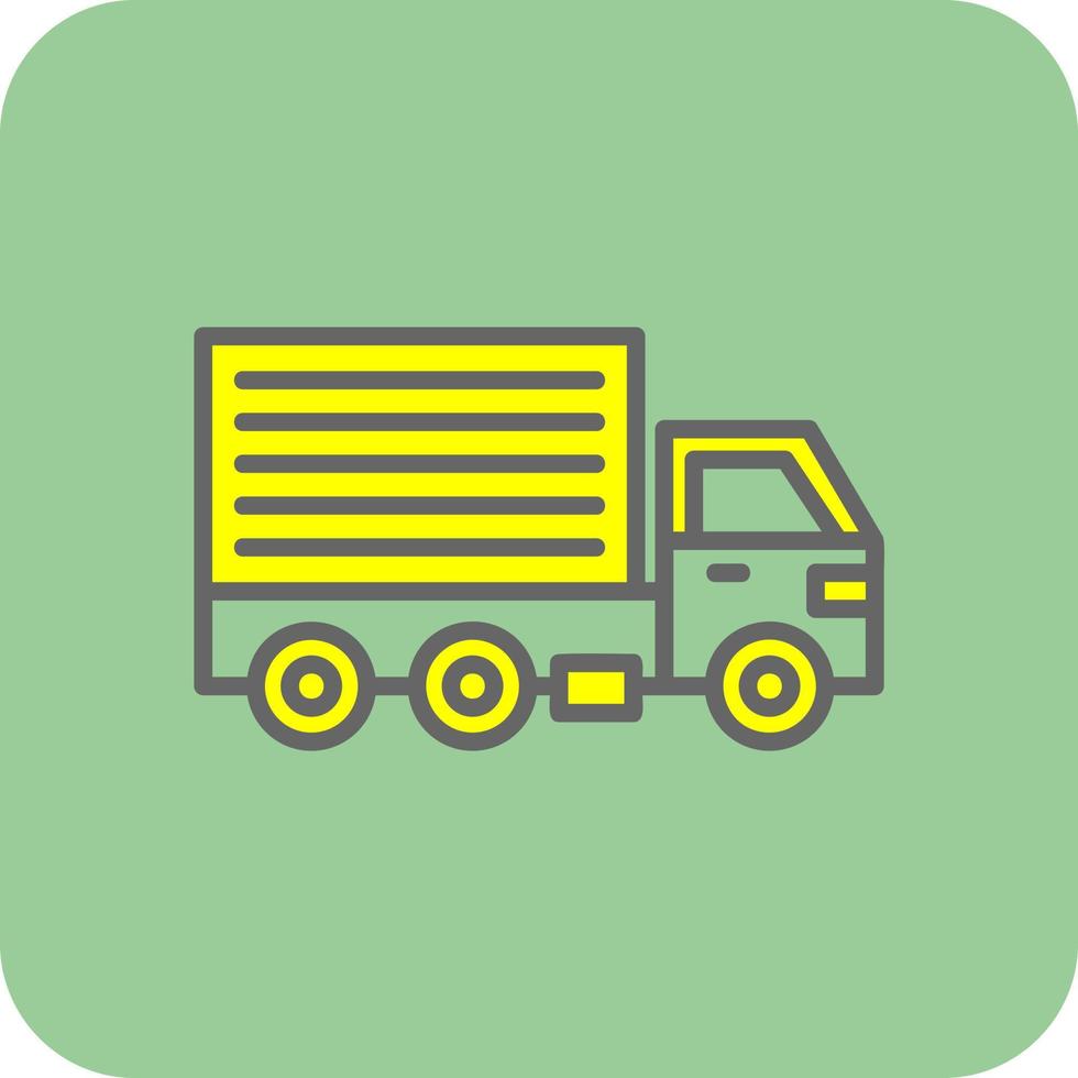 Cargo Truck Vector Icon Design